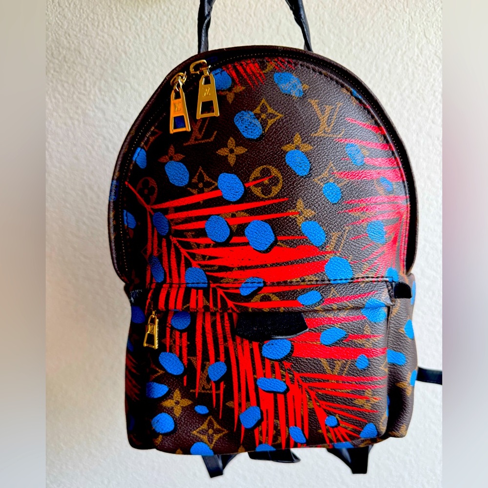 RARE LOUIS VUITTON JUNGLE PALM SPRINGS BACKPACK - Picture 3 of 12